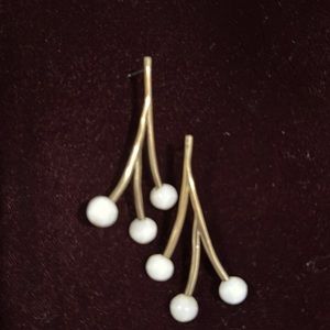 Veronica Beard Gold and Stone Branch Earring